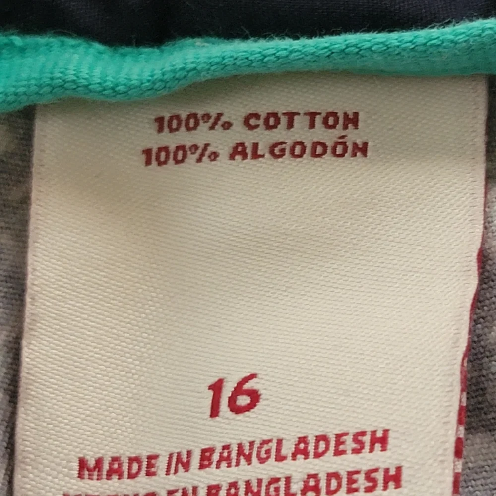 Merona women blue white geometric print plus size shorts size 16 - Picture 4 of 6